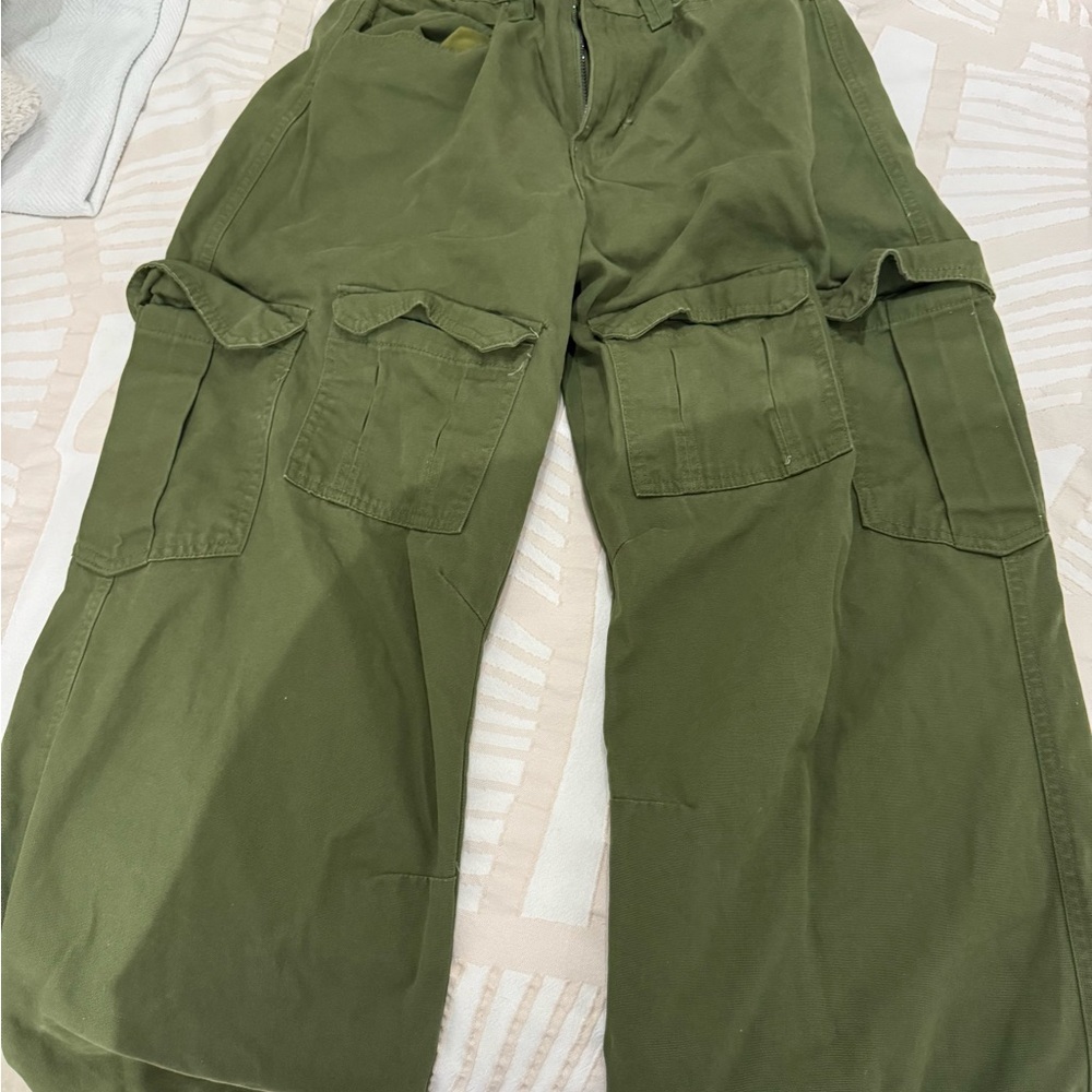 Forever 21 Forest Green Cargo Pants